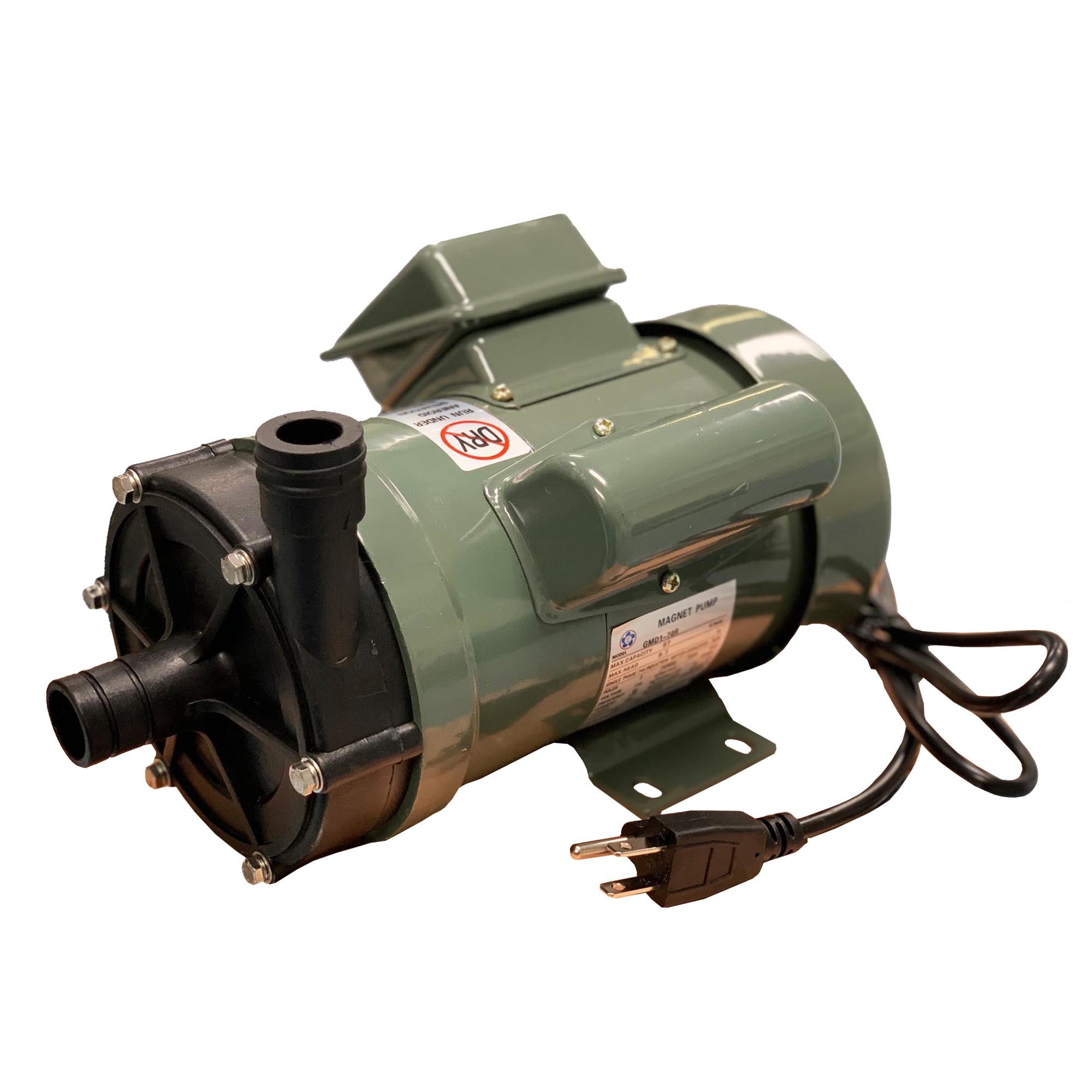 Gol Pumps Chemical Magnet Pump GMD1-70R, 110V,780GPH, Max. Flow 1427 GPH, Horsepower 1/4 HP, Port Size 1 in, Model# GMD1-70R